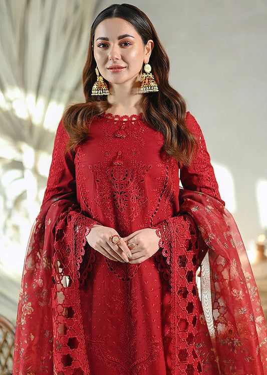 QALAMKAR | LAWN EMB 3 PC