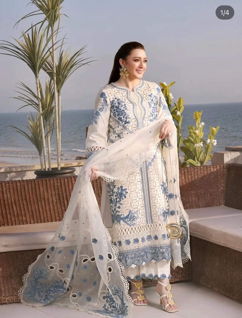 ANEELAS | LAWN EMB 3 PC