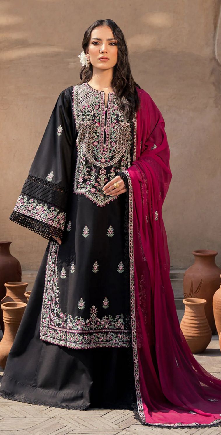 ZARPOSH | LAWN EMB 3 PC