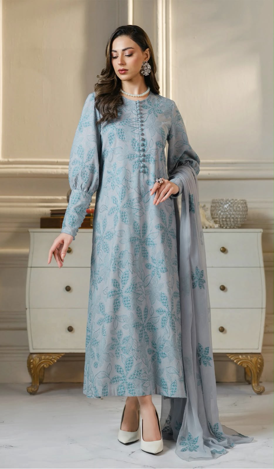 BAREEZE | LAWN EMB 3 PC