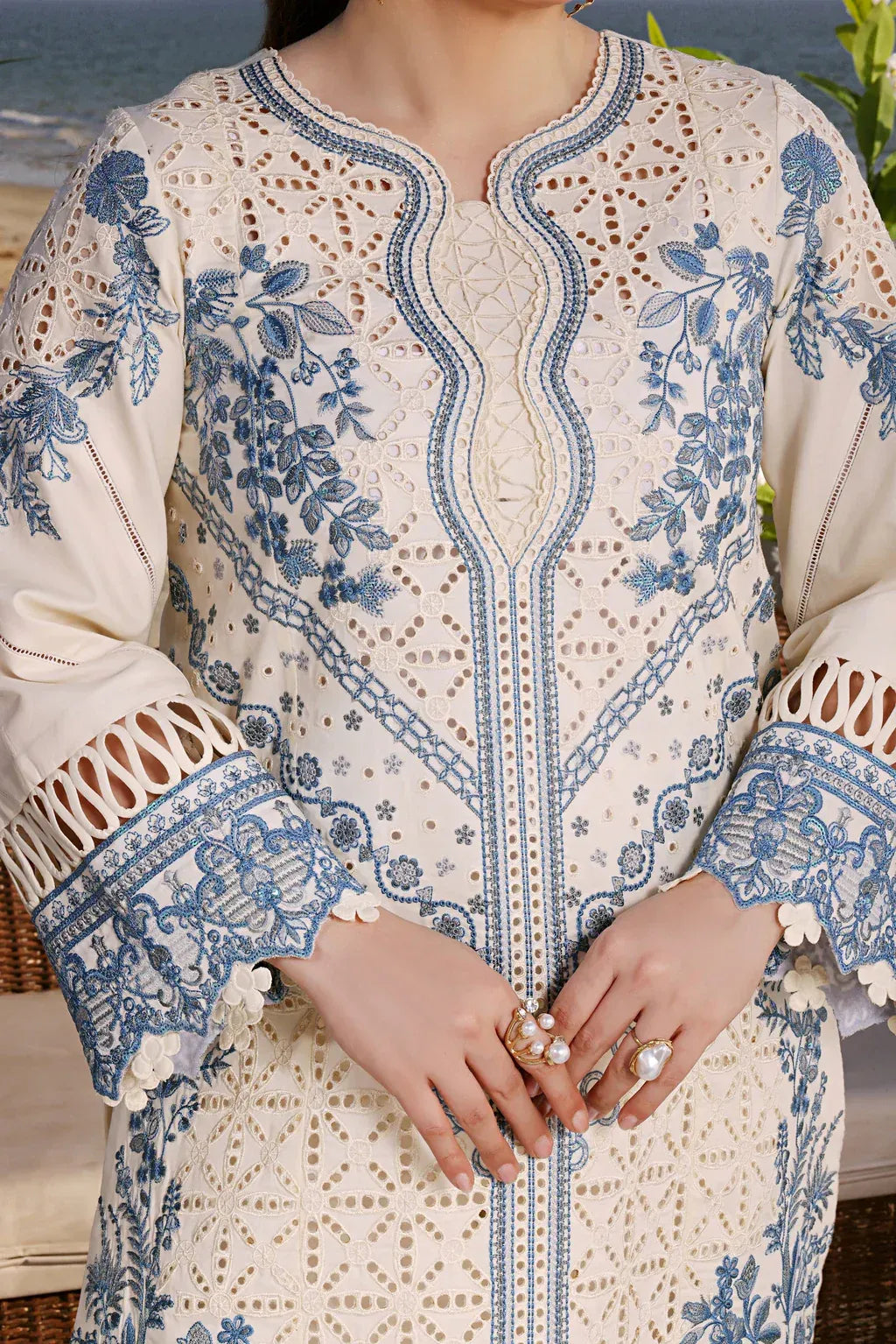 ANEELAS | LAWN EMB 3 PC